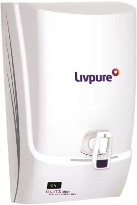 LIVPURE GLITZ SILVER 7 L RO + UF Water Purifier  (White)