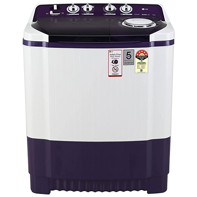 LG 7.5 Kg 5 Star Semi-Automatic Top Loading Washing Machine ( Purple, Roller Jet Pulsator)