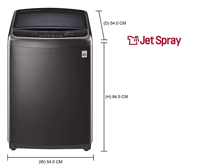 LG 12.0 Kg Inverter Wi-Fi Fully-Automatic Top Loading Washing Machine ( Black Stainless Steel)