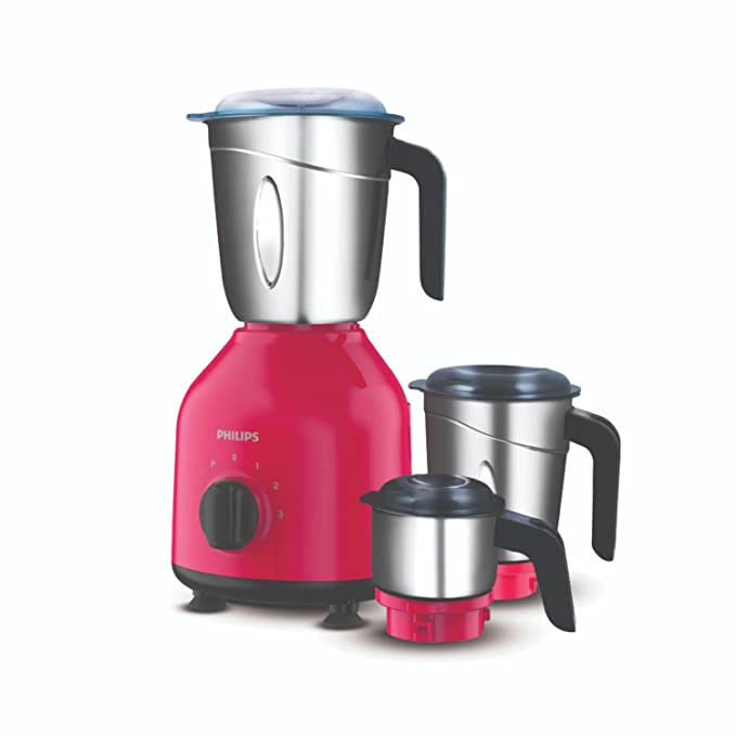 PHILIPS  750W Mixer Grinder, Red