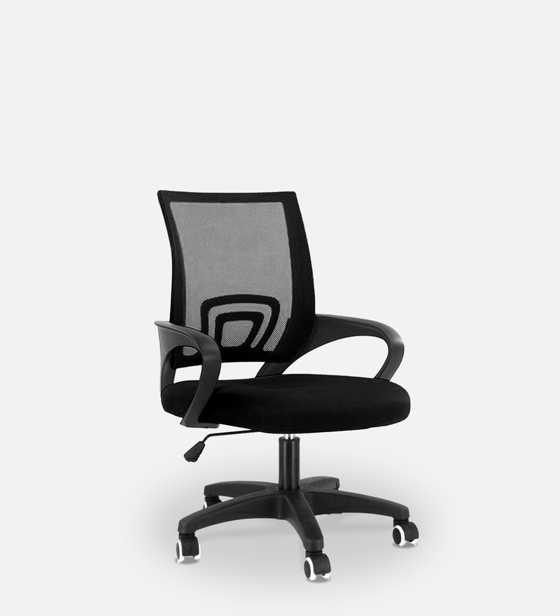 Mesh Revolving Chair in Black colour